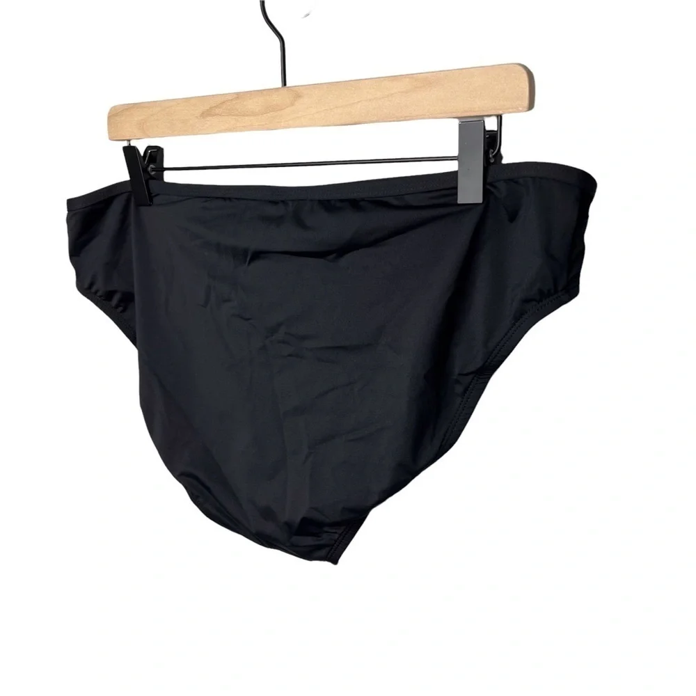 Tommy Bahama Bikini Bottom Hipster Mesh Trim Black Size 2X Plus Size Swimwear